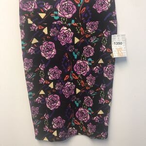 NEW!! Cassie Pencil Purple Floral Skirt-Size XS